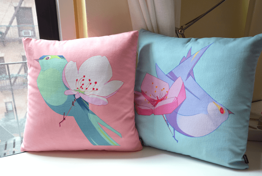 Birds pillow