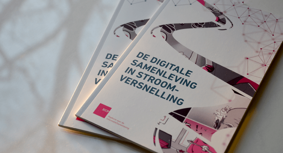 ECP digitalization in society themes visualized booklet cover