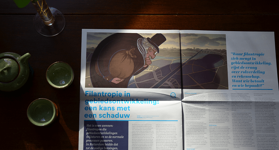 Gebiedsontwikkeling.nu editorial illustration banner paper