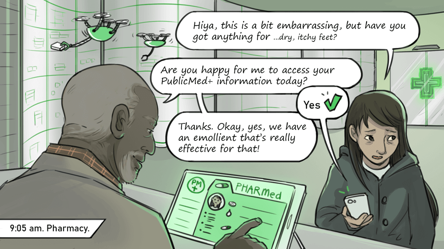 Minds and Machines health in your hands publicmed comic