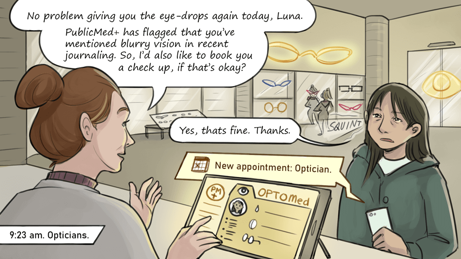 Minds and Machines health in your hands publicmed comic