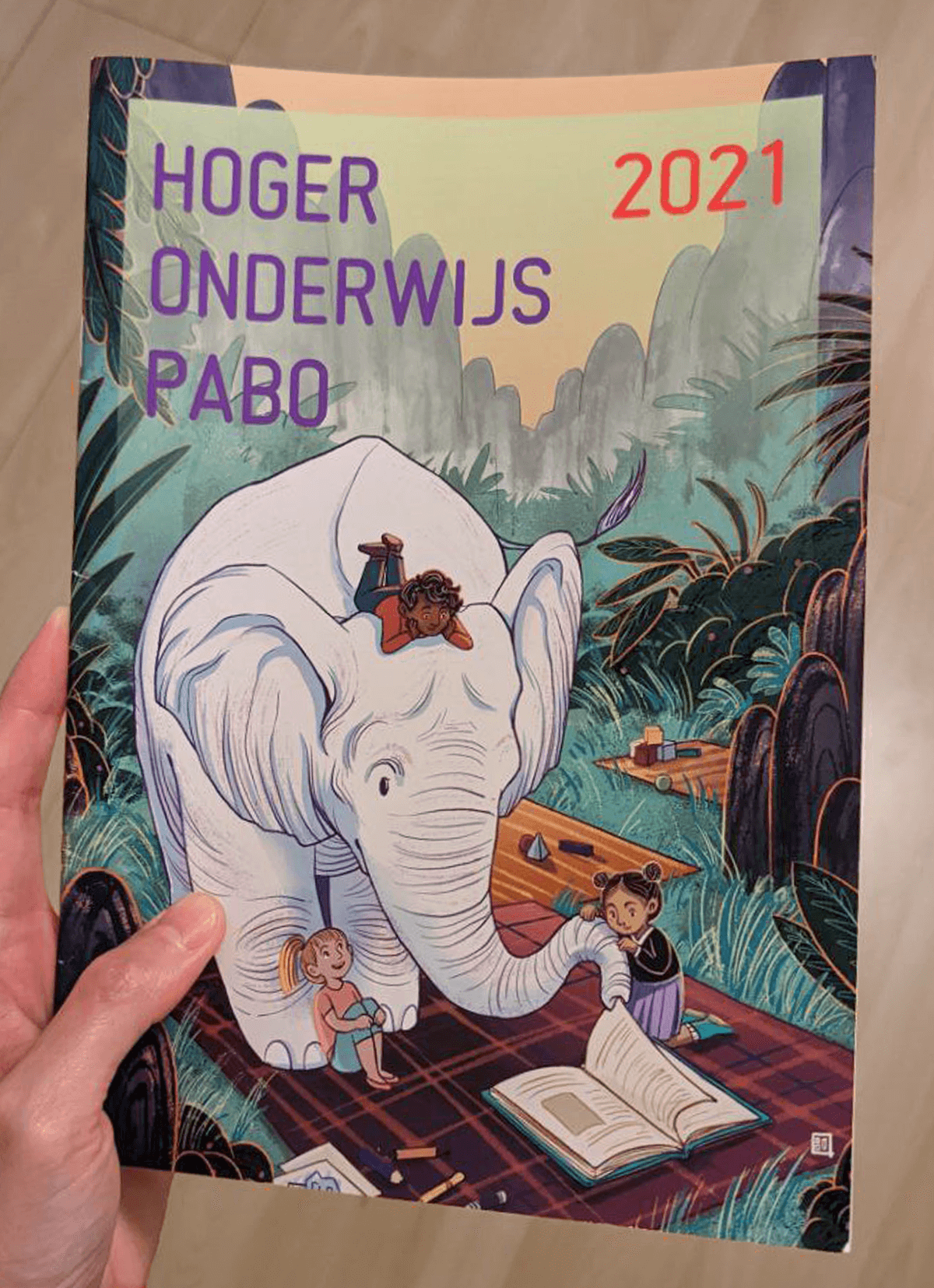 Van Gorcum Pabo elephant big book cover printed catalogue